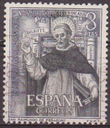 z vendido España 1963 1525 Sello º Coronación Ntra. Sra. De la Merced San Raimundo de Peñafort Timbre Espagne Spain Spagna Espana Spanje Spanien 